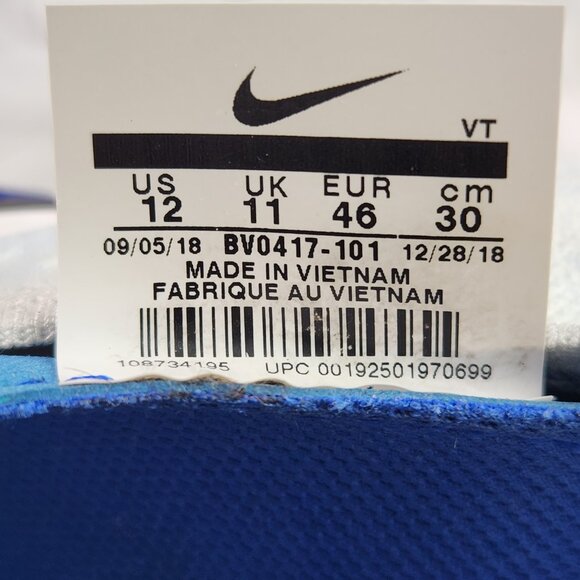 Nike Epic Phantom React Flyknit Men's Size 12 White Athletic Running Gym Sneaker - Picture 9 of 9